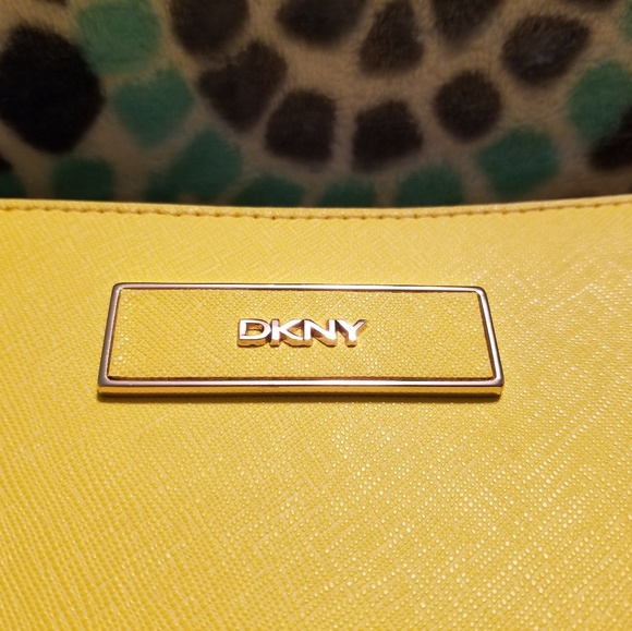 DKNYC Bags Dkny Yellow Leather Purse Poshmark
